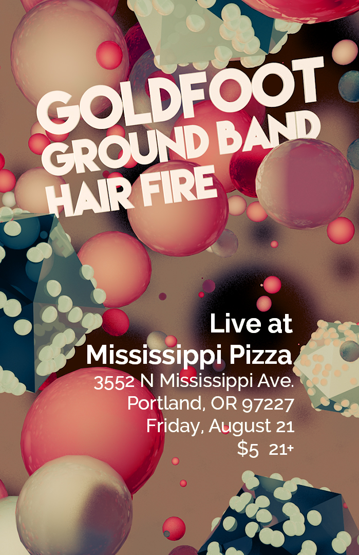 Concert poster for Goldfoot